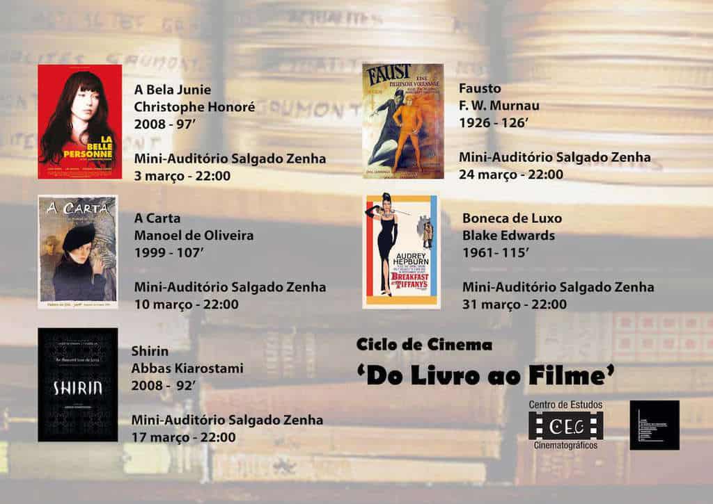 “Do Livro ao Filme” — Ciclo de Cinema