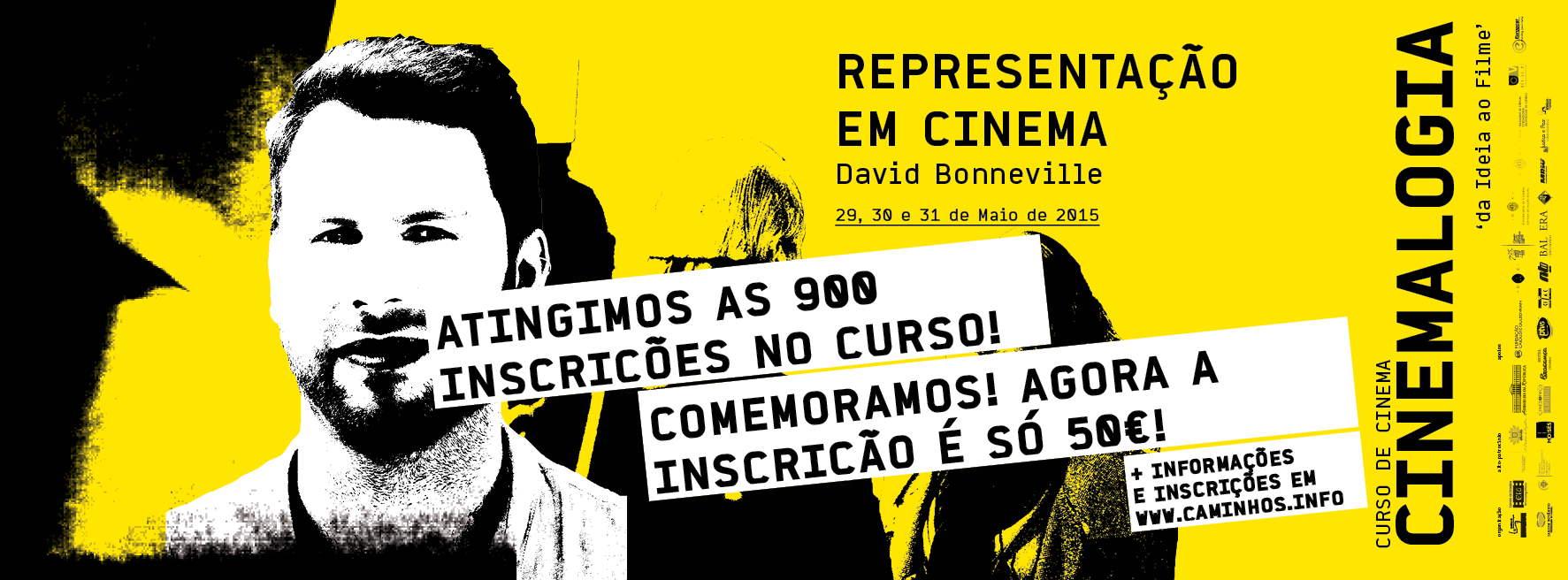Comemoração das 900 inscrições no curso Cinemalogia